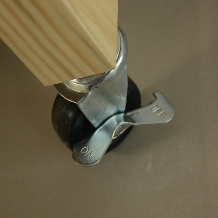 [US Warehouse] Kitchen Cart with 2 Drawers, Size: 114.3 x 88.9 x 43.2cm(Brown)