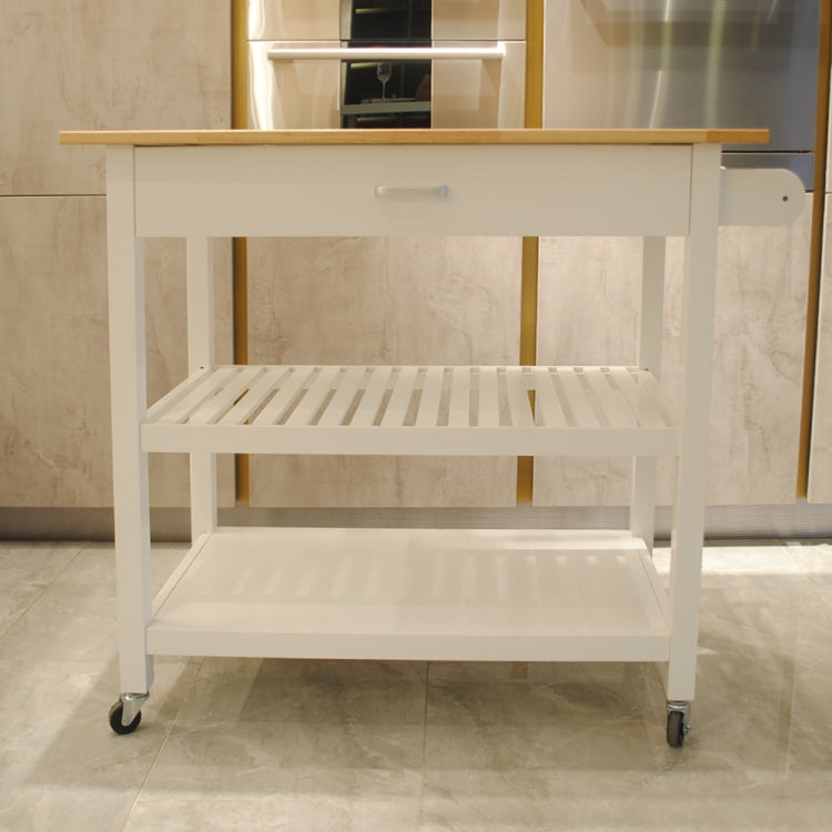 [US Warehouse] Kitchen Cart with 1 Drawer, Size: 101.6 x 91.5 x 50.8cm(White)