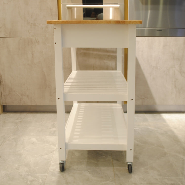 [US Warehouse] Kitchen Cart with 1 Drawer, Size: 101.6 x 91.5 x 50.8cm(White)