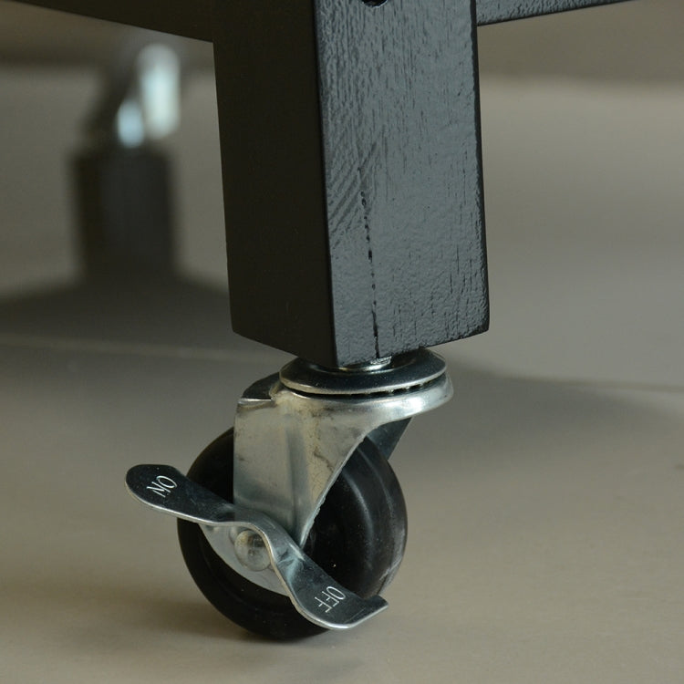 [US Warehouse] Kitchen Cart with 1 Drawer, Size: 101.6 x 91.5 x 50.8cm(Black)