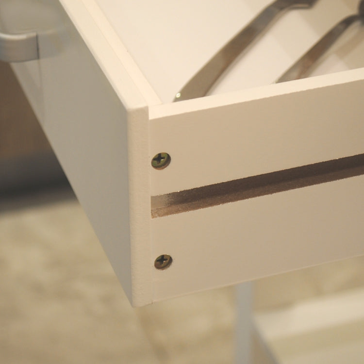 [US Warehouse] Kitchen Cart with 1 Drawer & 1 Cabinet, Size: 101.6 x 91.5 x 48.3cm(White)