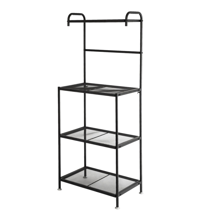 [US Warehouse] 4-Tier Wire Mesh Laminate Kitchen Shelf Decoration, Size: 59.7 x 35.6 x 144.8cm