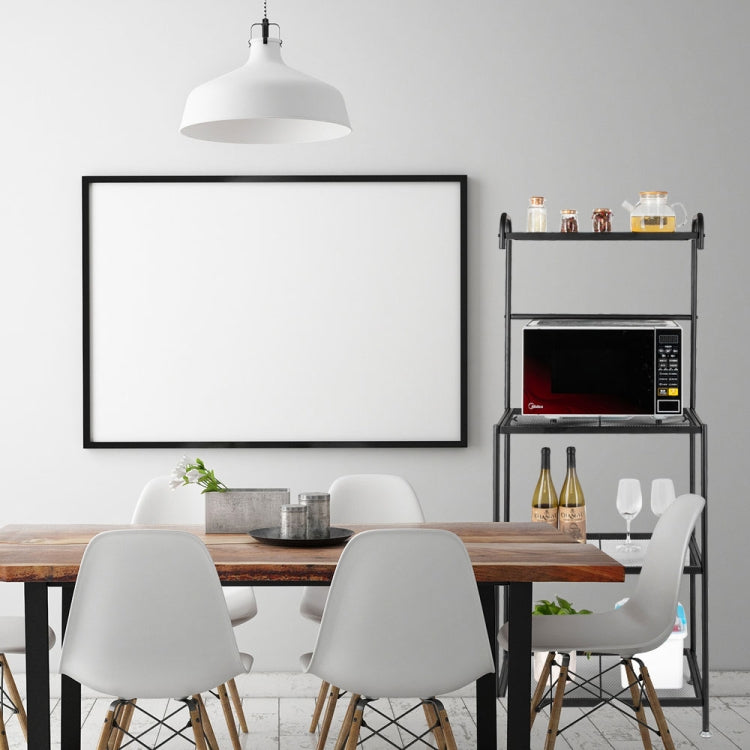 [US Warehouse] 4-Tier Wire Mesh Laminate Kitchen Shelf Decoration, Size: 59.7 x 35.6 x 144.8cm