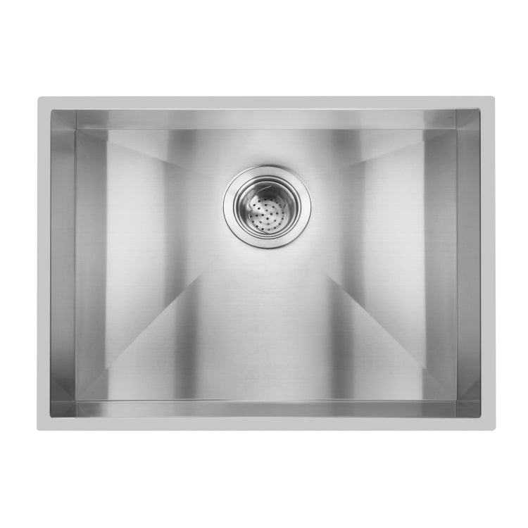 [US Warehouse] Stainless Steel Single Bowl Kitchen Sink, Size: 23 x 18 x 9 inch