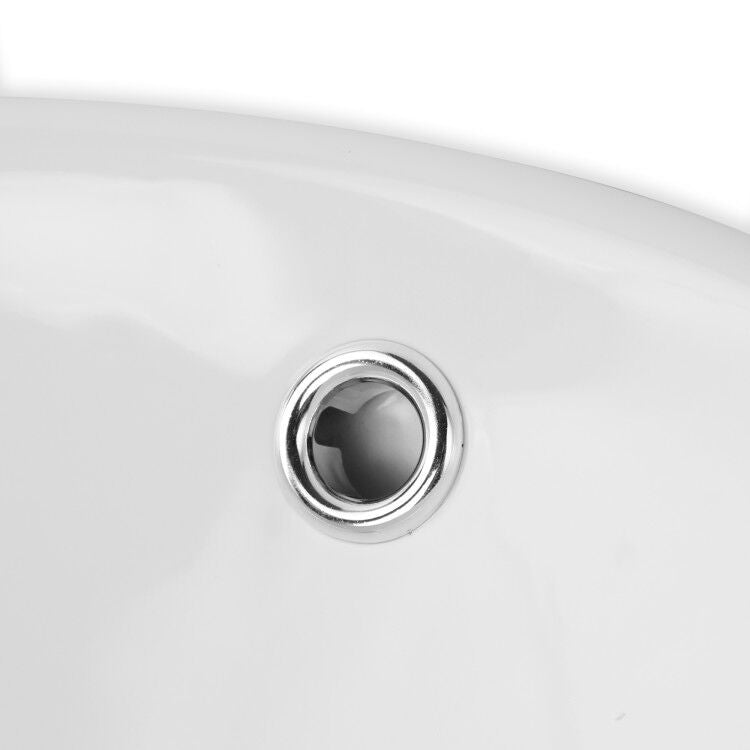[US Warehouse] Ceramic Basin Single Bowl Hand Wash Bathroom Basin, Size: 16 x 16 x 7 inch
