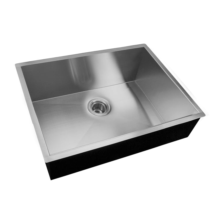 [US Warehouse] Stainless Steel Single Bowl Kitchen Sink, Size: 28 x 19 x 9 inch