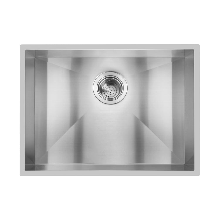 [US Warehouse] Stainless Steel Single Bowl Kitchen Sink, Size: 28 x 19 x 9 inch