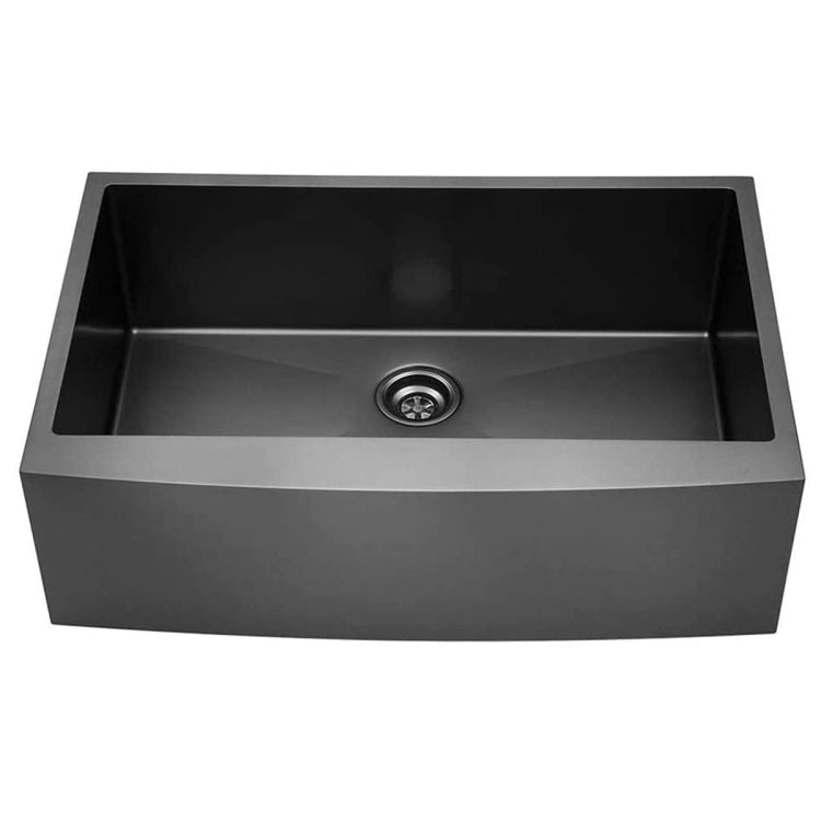 [US Warehouse] Stainless Steel Single Bowl Kitchen Sink, Size: 30 x 21 x 10 inch (Gunmetal)