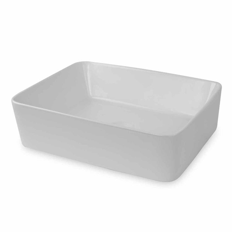 [US Warehouse] Ceramic Basin Single Bowl Hand Wash Bathroom Basin, Size: 19 x 15 x 6 inch