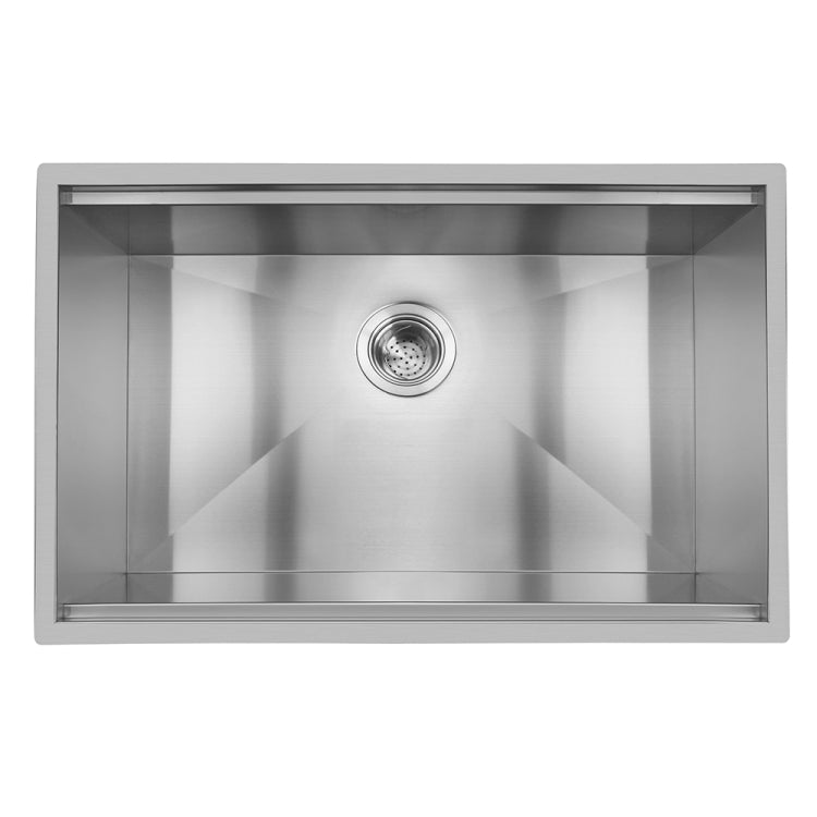 [US Warehouse] Stainless Steel Single Bowl Kitchen Sink with Chopping Board, Size: 30 x 19 x 9 inch