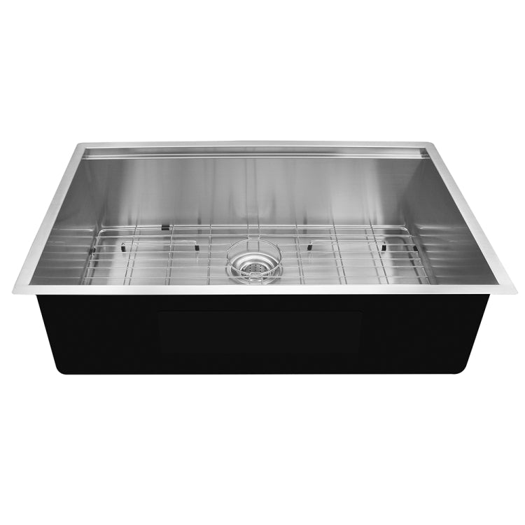 [US Warehouse] Stainless Steel Single Bowl Kitchen Sink with Chopping Board, Size: 30 x 19 x 9 inch