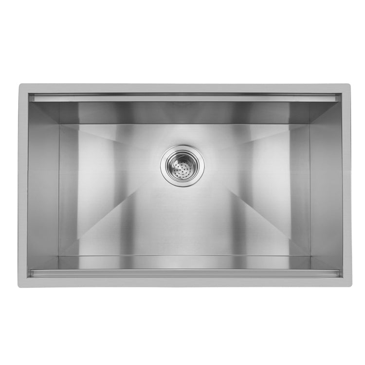 [US Warehouse] Stainless Steel Single Bowl Kitchen Sink with Chopping Board, Size: 30 x 18 x 9 inch