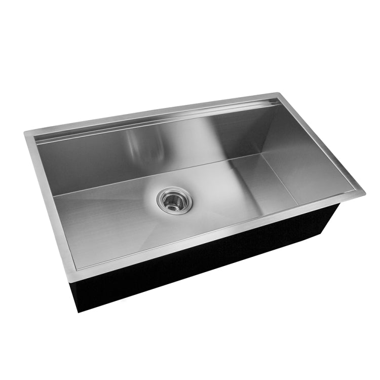 [US Warehouse] Stainless Steel Single Bowl Kitchen Sink with Chopping Board, Size: 30 x 18 x 9 inch