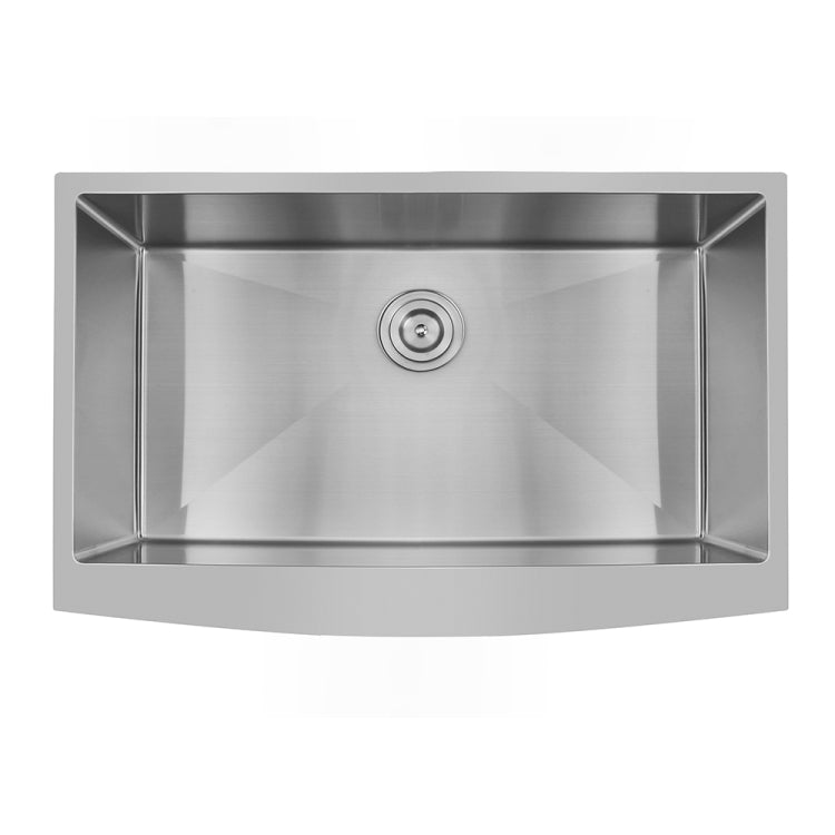 [US Warehouse] Stainless Steel Single Bowl Kitchen Sink, Size: 33 x 20.75 x 9 inch