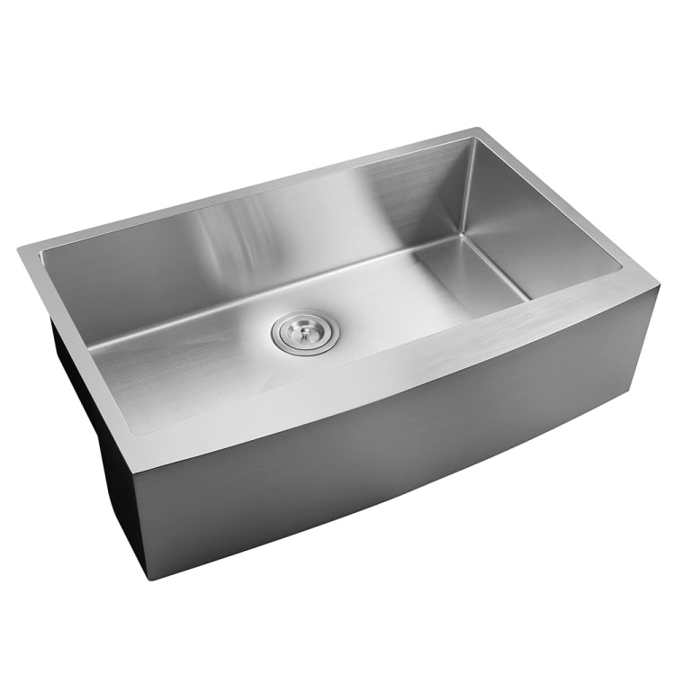 [US Warehouse] Stainless Steel Single Bowl Kitchen Sink, Size: 33 x 20.75 x 9 inch