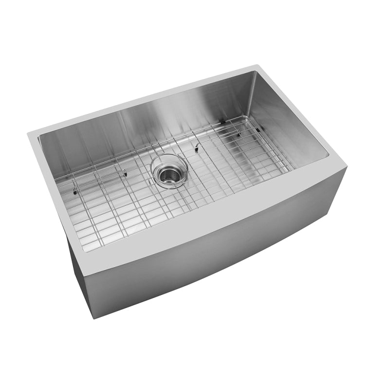 [US Warehouse] Stainless Steel Single Bowl Kitchen Sink, Size: 30 x 20.75 x 9 inch