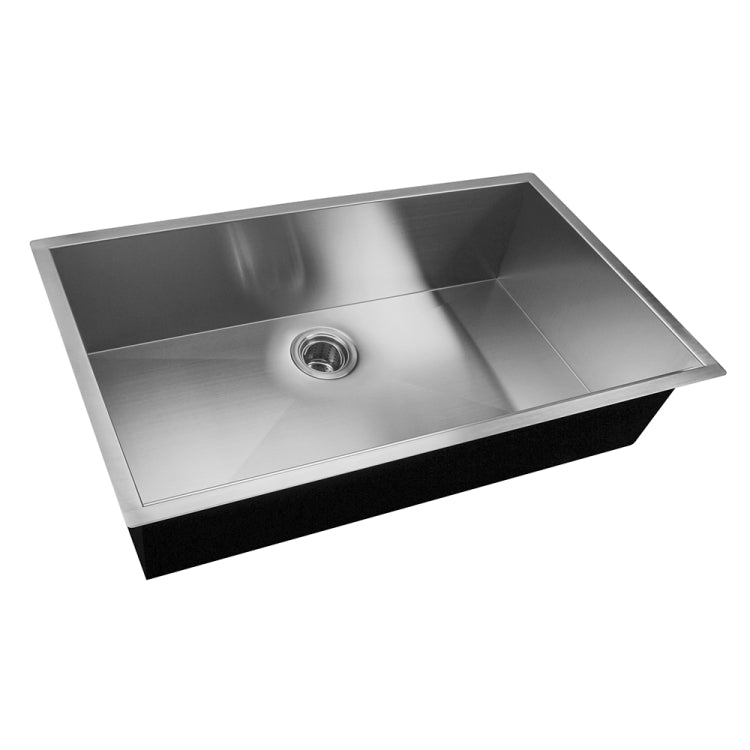 [US Warehouse] Stainless Steel Single Bowl Kitchen Sink, Size: 36 x 21 x 10 inch