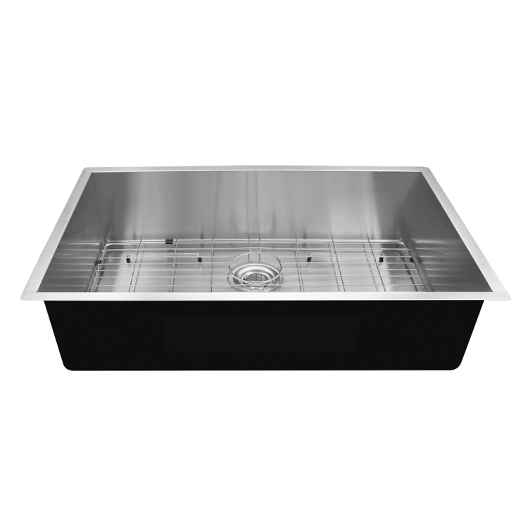 [US Warehouse] Stainless Steel Single Bowl Kitchen Sink, Size: 36 x 21 x 10 inch