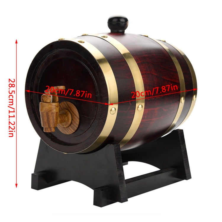 [UK Warehouse] 1.5L Vintage Wood Oak Timber Wine Barrel