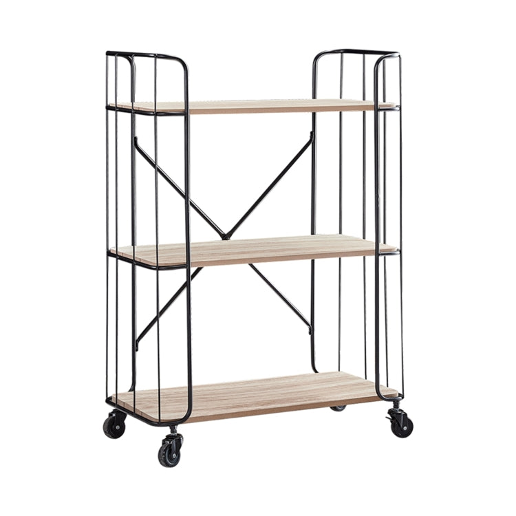 [US Warehouse] Multi-function Kitchen 3-Tier Utility Cart Rolling Storage Shelf Rack Dining Cart Trolley