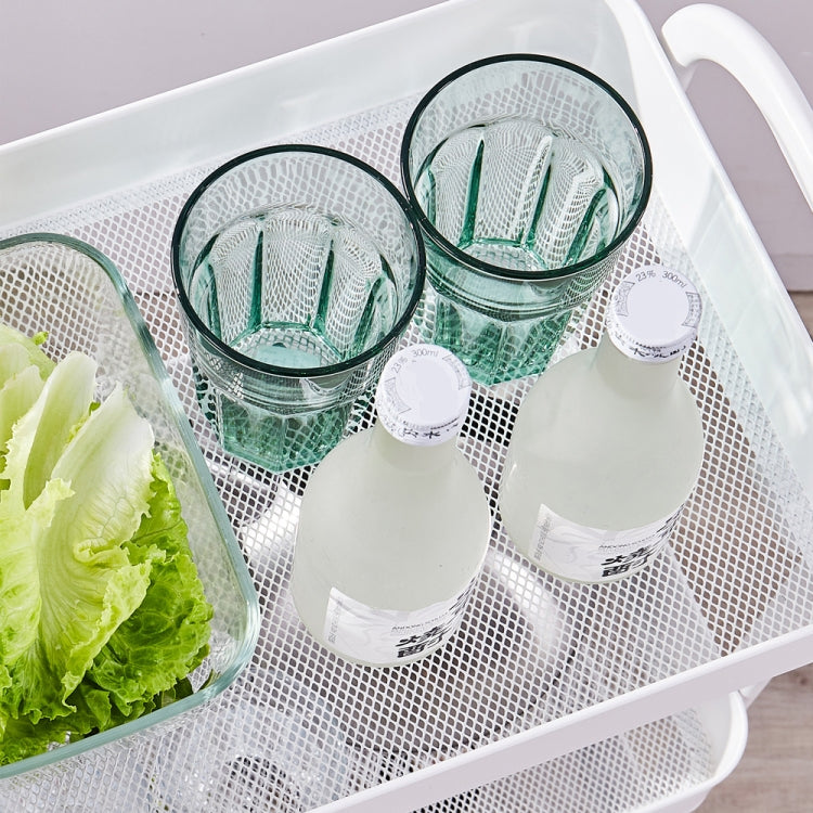 [US Warehouse] 3-Tier Kitchen Counter Shelf Rolling Storage Cart