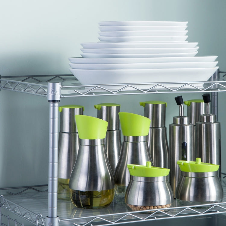 [US Warehouse] 2-Tier Adjustable Carbon Steel Kitchen Counter Shelf Microwave Oven Rack