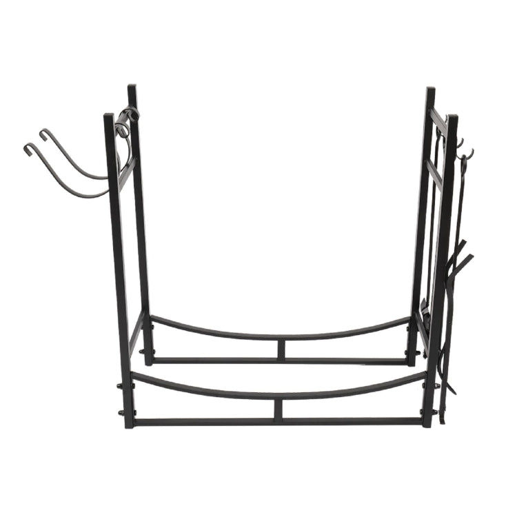 [US Warehouse] Metal Firewood Holder with Tools, Size: 76x74x33cm