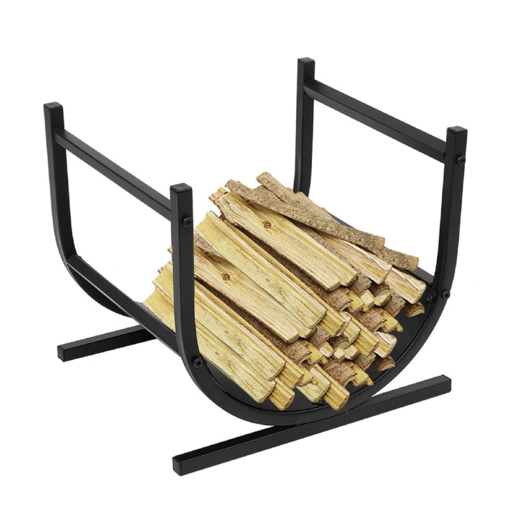 [US Warehouse] U-Shaped Metal Firewood Holder, Size: 42x40x36cm