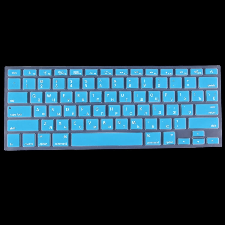 Colorized Apple Laptop Silicone Keyboard Protector Protective Film for Macbook 13.3 inch & 15.4 inch & 17 inch, US Version / Russian