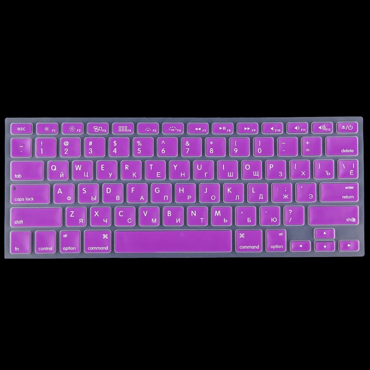 Colorized Apple Laptop Silicone Keyboard Protector Protective Film for Macbook 13.3 inch & 15.4 inch & 17 inch, US Version / Russian