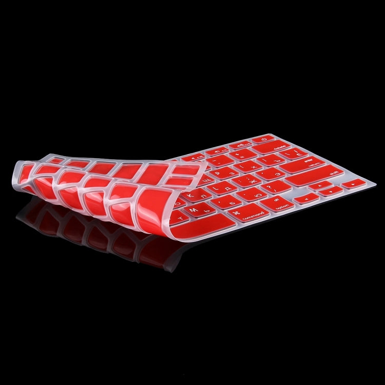 Colorized Apple Laptop Silicone Keyboard Protector Protective Film for Macbook 13.3 inch & 15.4 inch & 17 inch, US Version / Russian