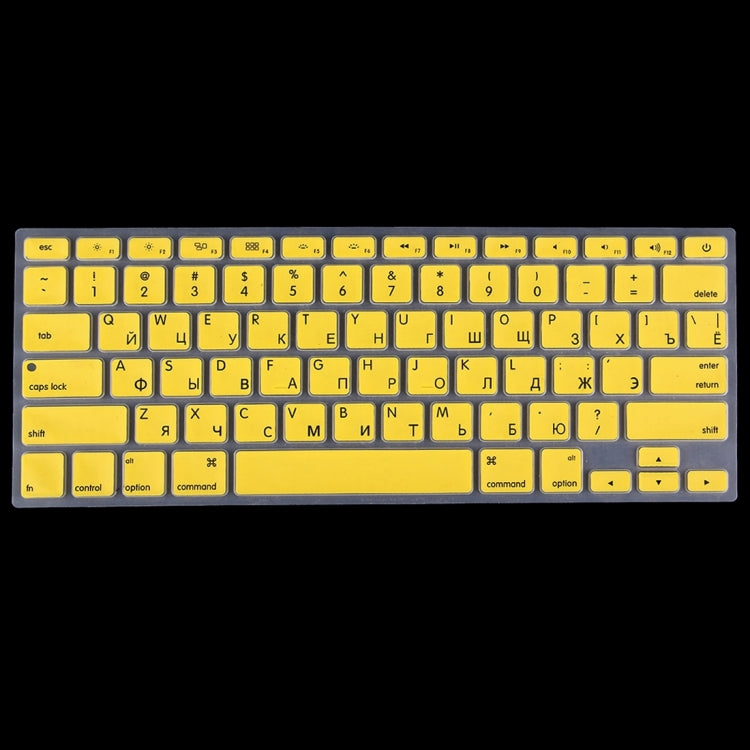 Colorized Apple Laptop Silicone Keyboard Protector Protective Film for Macbook 13.3 inch & 15.4 inch & 17 inch, US Version / Russian
