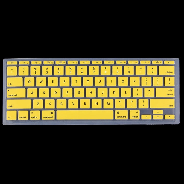 10 PCS Colorized Apple Laptop Silicone Keyboard Protector Protective Film for Macbook 11 inch, US Version / English, Random Color Delivery