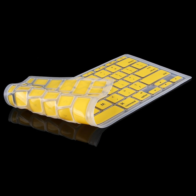 10 PCS Colorized Apple Laptop Silicone Keyboard Protector Protective Film for Macbook 11 inch, US Version / English, Random Color Delivery