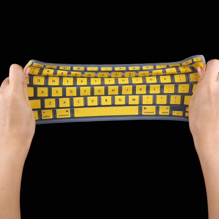 10 PCS Colorized Apple Laptop Silicone Keyboard Protector Protective Film for Macbook 11 inch, US Version / English, Random Color Delivery
