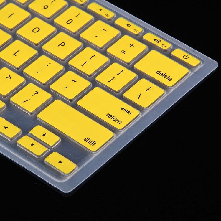 10 PCS Colorized Apple Laptop Silicone Keyboard Protector Protective Film for Macbook 11 inch, US Version / English, Random Color Delivery