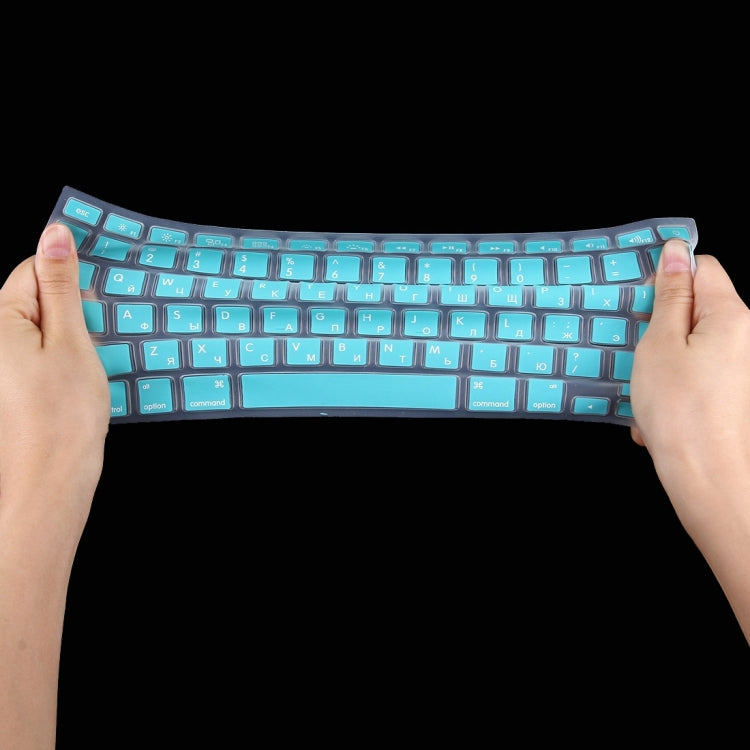 10 PCS Colorized Apple Laptop Silicone Keyboard Protector Protective Film for Macbook 13.3 inch & 15.4 inch & 17 inch, US Version / Russian, Random Color Delivery