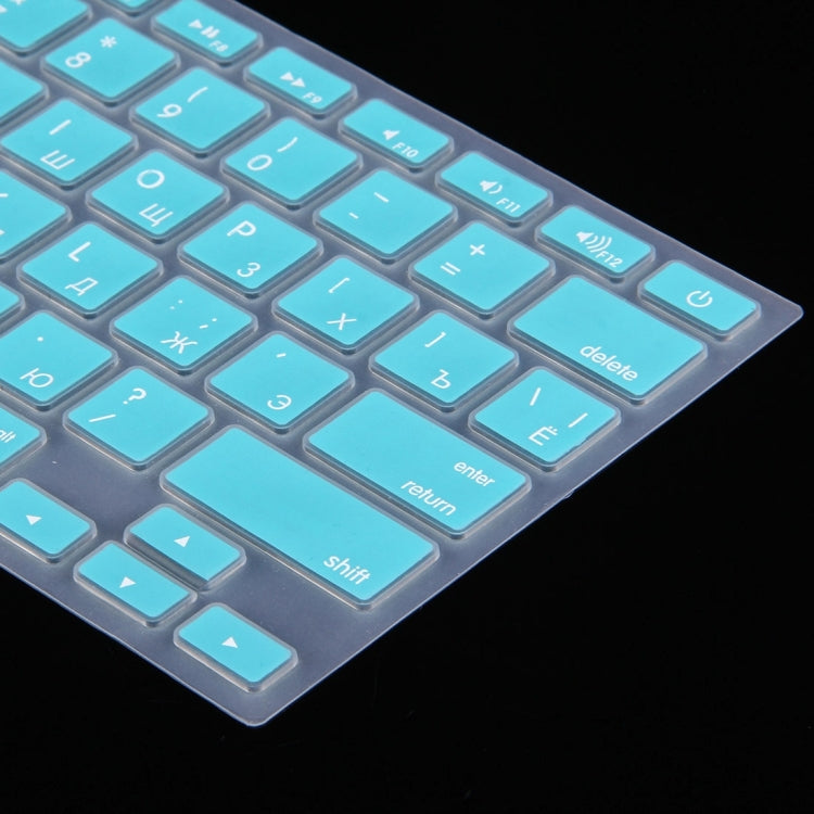 10 PCS Colorized Apple Laptop Silicone Keyboard Protector Protective Film for Macbook 13.3 inch & 15.4 inch & 17 inch, US Version / Russian, Random Color Delivery