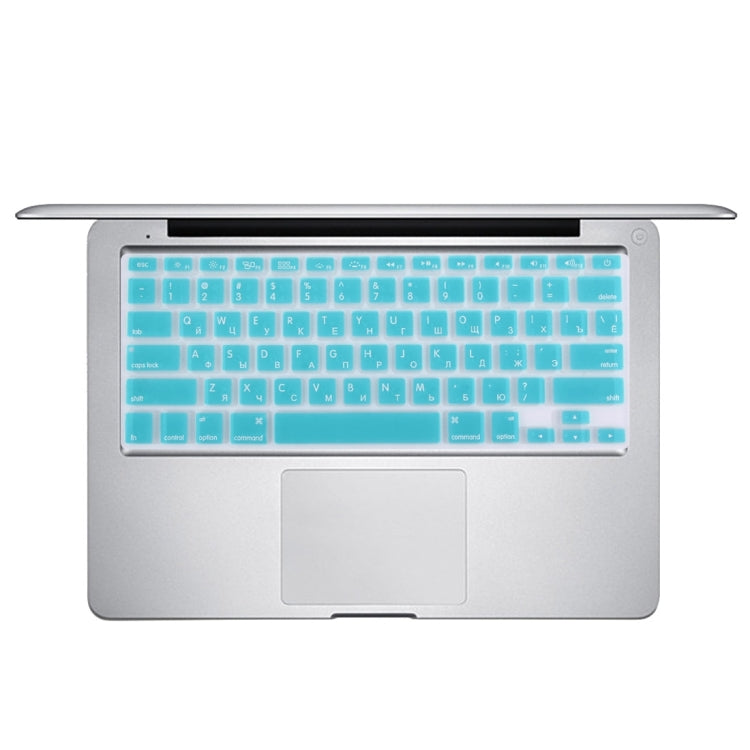 10 PCS Colorized Apple Laptop Silicone Keyboard Protector Protective Film for Macbook 13.3 inch & 15.4 inch & 17 inch, US Version / Russian, Random Color Delivery