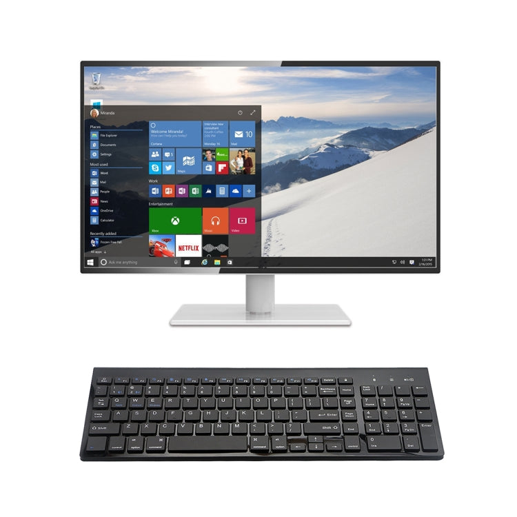 K368 Dual Mode Dual Channel 102 Keys Wireless Bluetooth Keyboard for Laptop, Notebook, Tablet and Smartphones, Support Android / iOS / Windows or An Updated Version