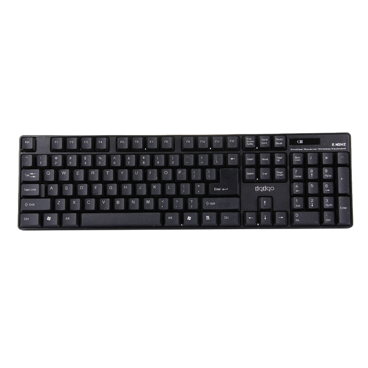 FC-8001 2.4GHz Wireless 104 Keys Keyboard with Embedded USB Receiver for Computer PC Laptop