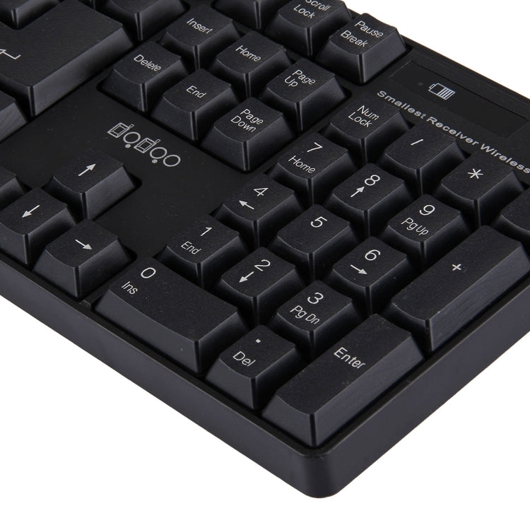 FC-8001 2.4GHz Wireless 104 Keys Keyboard with Embedded USB Receiver for Computer PC Laptop