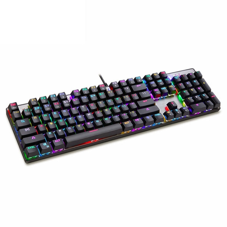 MOTOSPEED CK104 Wired Mechanical Keyboard 104 Keys RGB Blue Switch LED Backlit Anti-Ghosting Gaming Keyboard
