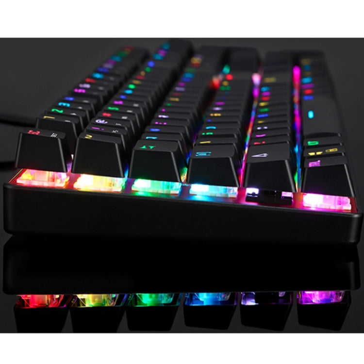 MOTOSPEED CK104 Wired Mechanical Keyboard 104 Keys RGB Blue Switch LED Backlit Anti-Ghosting Gaming Keyboard