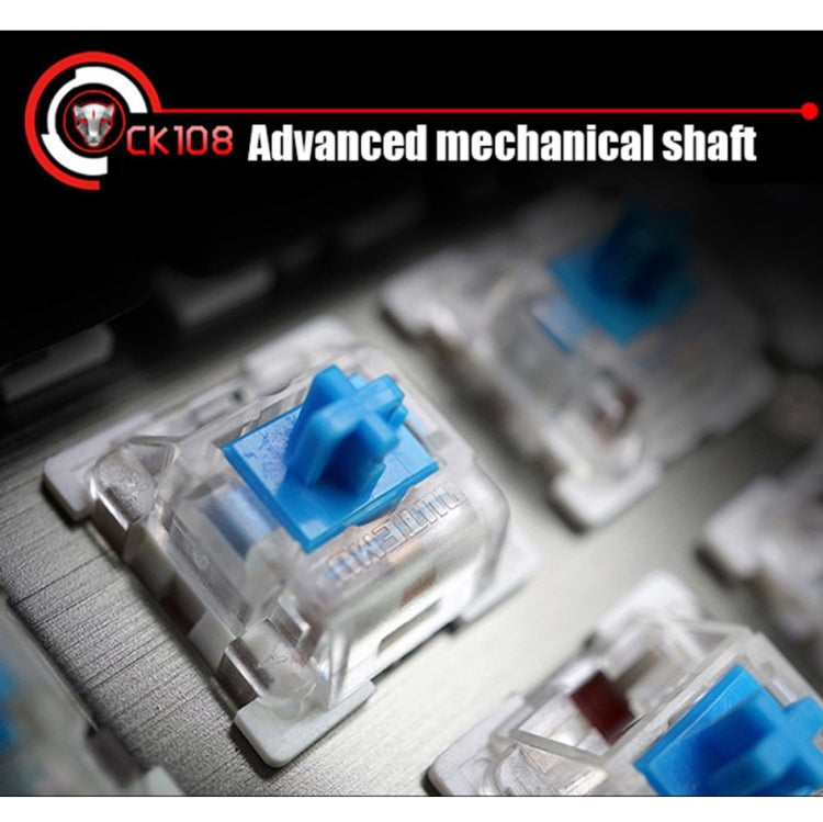 MOTOSPEED CK108 Mechanical Keyboard USB Wired Gaming Keyboard with 18 Backlight Modeï¼ŒBlue Switch