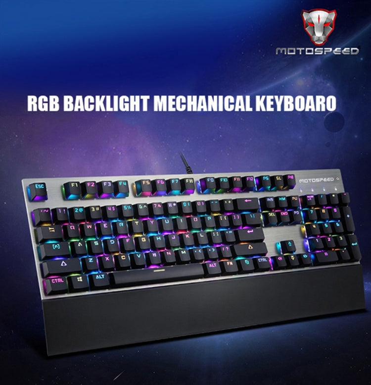 MOTOSPEED CK108 Mechanical Keyboard USB Wired Gaming Keyboard with 18 Backlight Modeï¼ŒBlue Switch