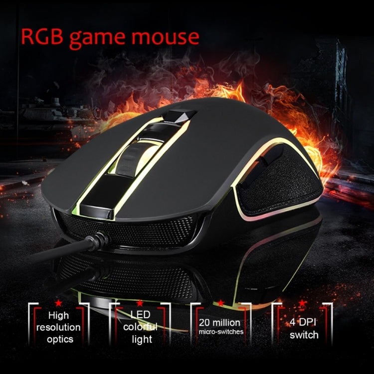 MOTOSPEED CK888 Gaming Mechanical Keyboard + Adjustable DPI Mouse Set with 1.8m Cable for Computer Pro Gamer RGB LED Backlight