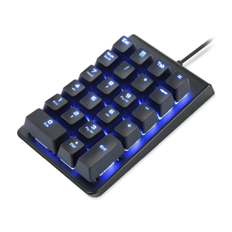 MOTOSPEED K22 Mechanical Numeric Keypad Wired 22 Keys Mini Backlight Keyboard Extended Layout