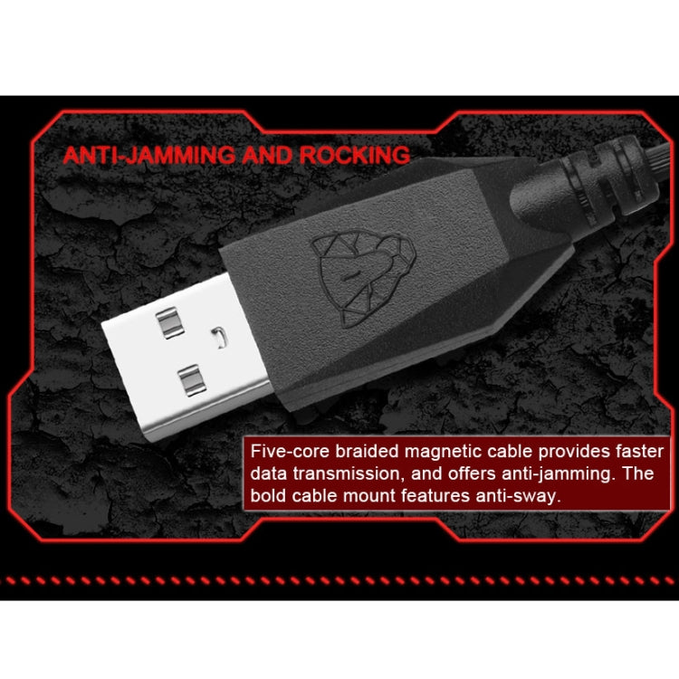 MOTOSPEED K70L Gaming Keyboard USB Wired 7 Color Backlight Ergonomic Design 104 Keys