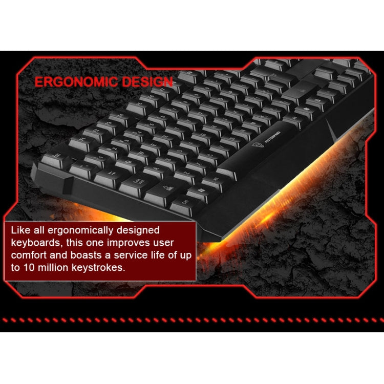MOTOSPEED K70L Gaming Keyboard USB Wired 7 Color Backlight Ergonomic Design 104 Keys